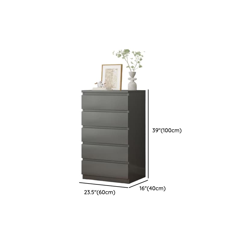 Vertical/Horizontal Gray Double Dresser/Bachelor Chest/Semainier with 5 Drawers/3 Drawers/8 Drawers in a Modern Style - image 21