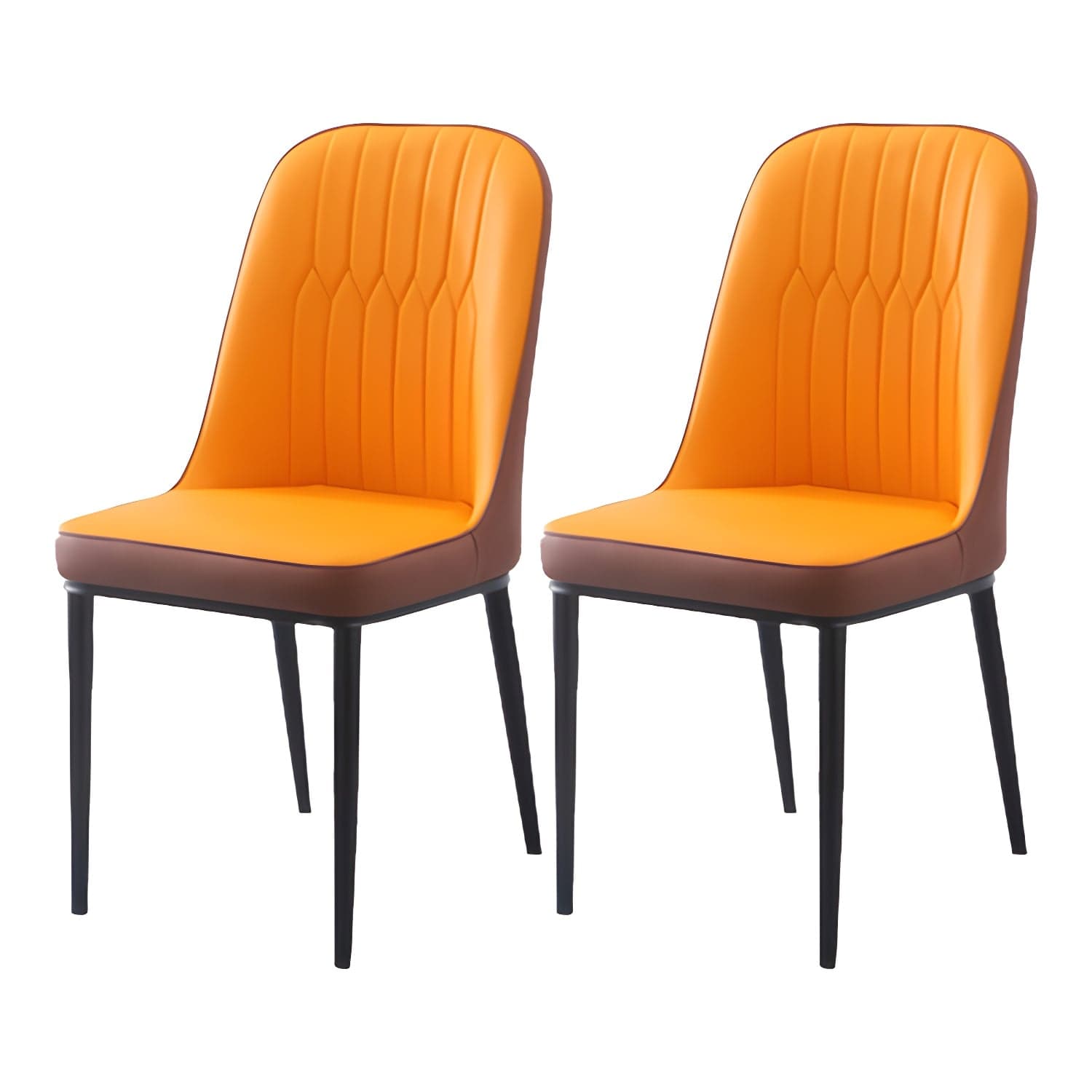 Scandinavian Indoor Side Chair Parsons Back Metal Upholstered Dining Room Chair - image 9