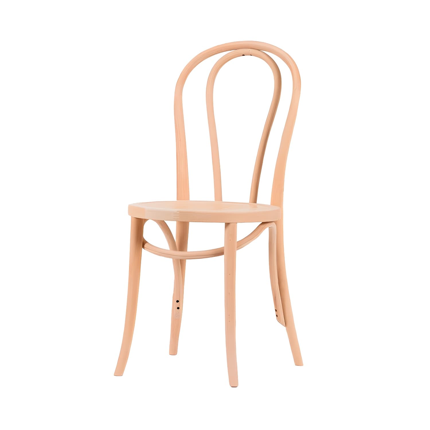 Modern Open Back Side Chair with Beech Wood Legs for Kitchen & Dining - Non-Upholstered - image 7