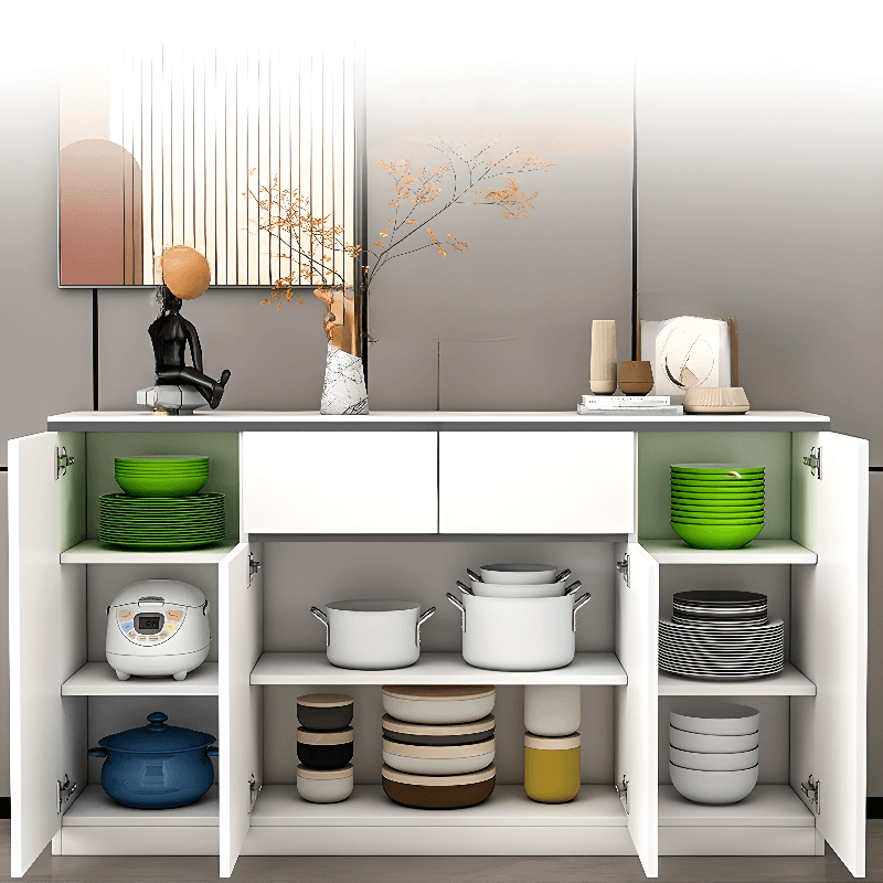Four Internal Shelves/Two Internal Shelves & 4 Doors/5 Doors & 2 Drawers/5 Drawers Standard Sintered Stone Sideboard with Compartment - image 4