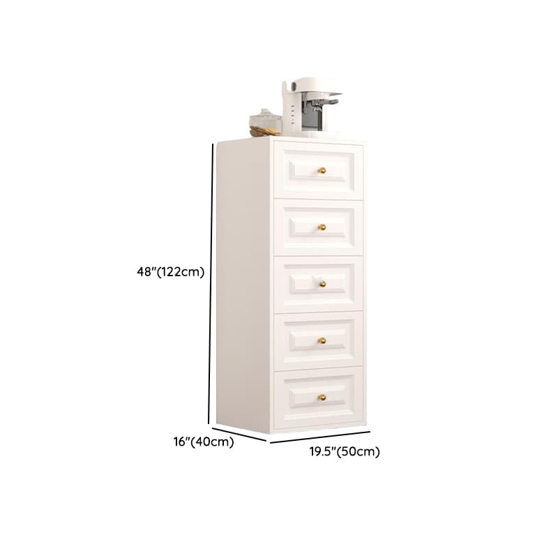 White Simple Iron Lingerie Chest/Bachelor Chest with 5/4/3 Drawers in Vertical/Horizontal Orientation - image 21