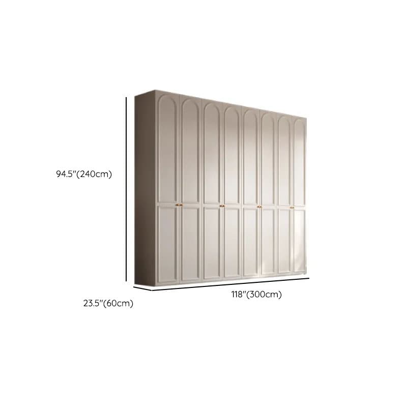 White Casual Wood Independent Armoire Cabinet with Soft Close Drawer, Soft Close Door, and Interior Shelves - image 26