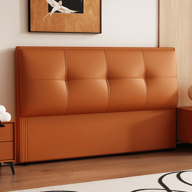Simplistic Style Panel Headboard with No Distressing, Piled Tufted Rectangular Shape for King/Queen/Full Bed, Sponge Upholstery Fill, Standard Height - image 8