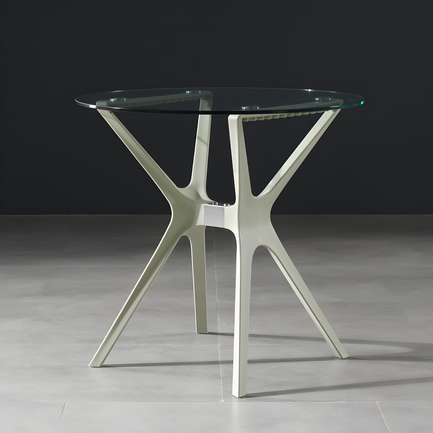 31.5" Modern Style Dining Table Round Glass Pedestal Dining Table for Home Use - image 5
