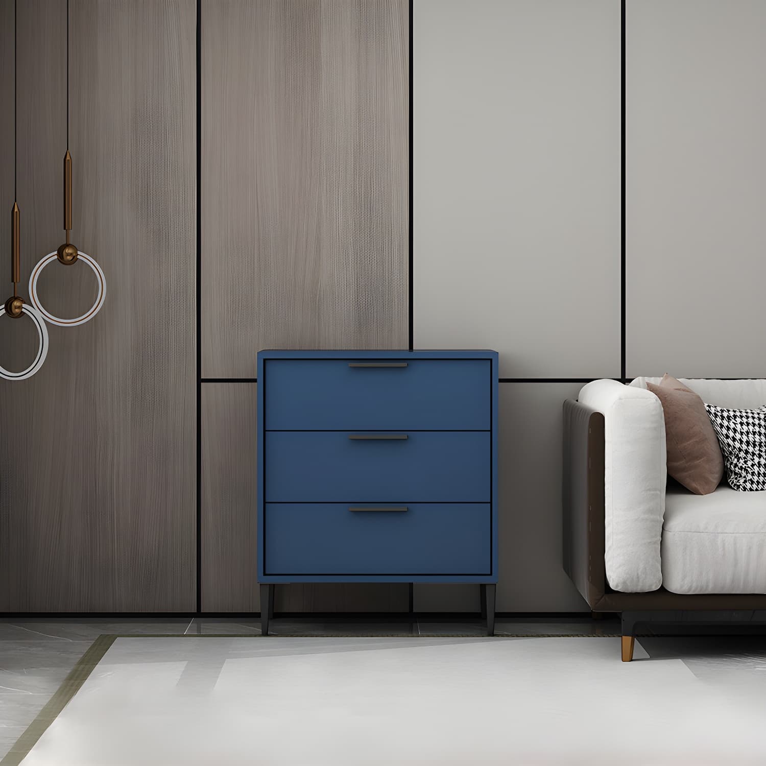 22.83" L x 11.81" W Contemporary Wood Accent Chest with Drawers