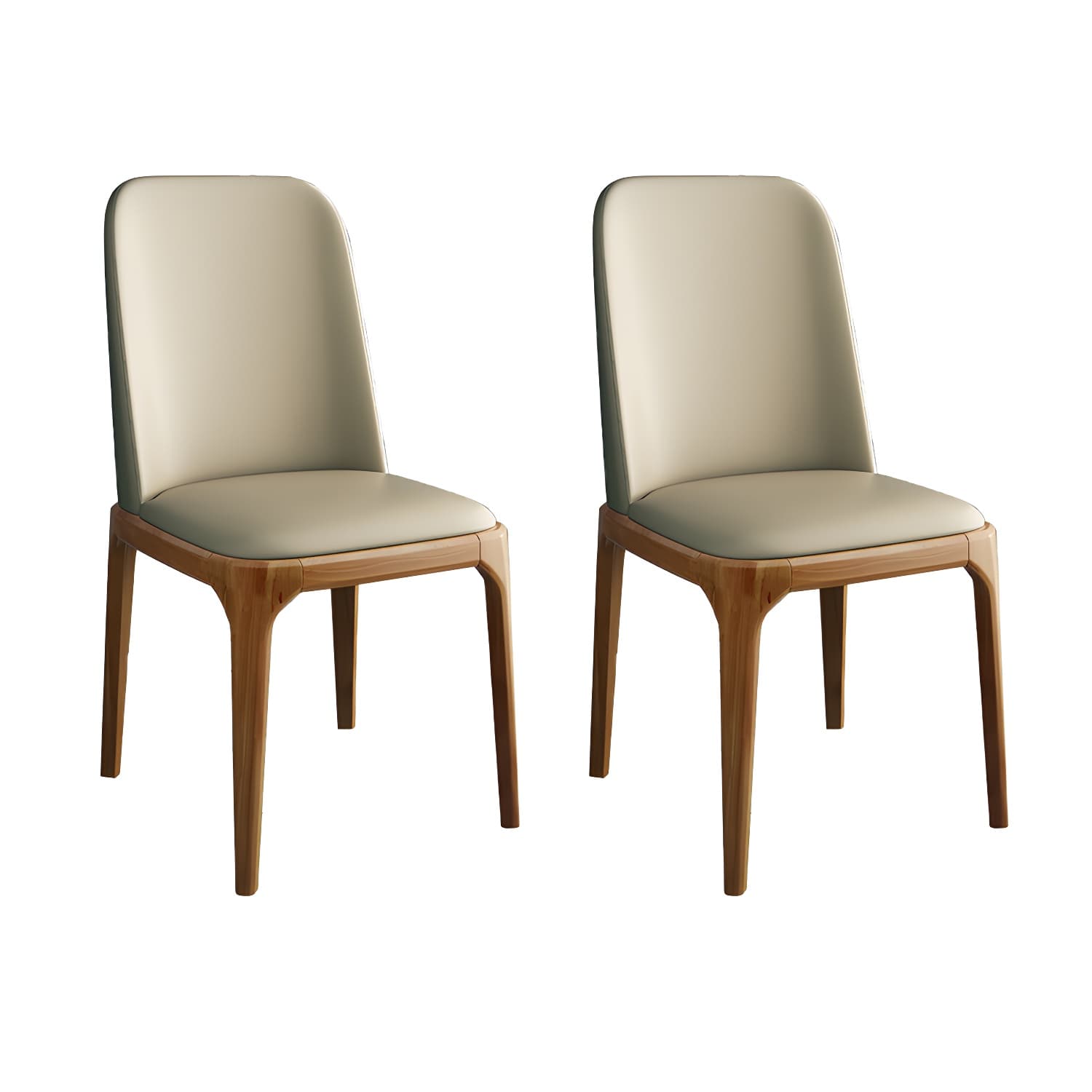 Modern Style Parsons Chairs Faux Leather Dining Chair for Dining Room - image 16
