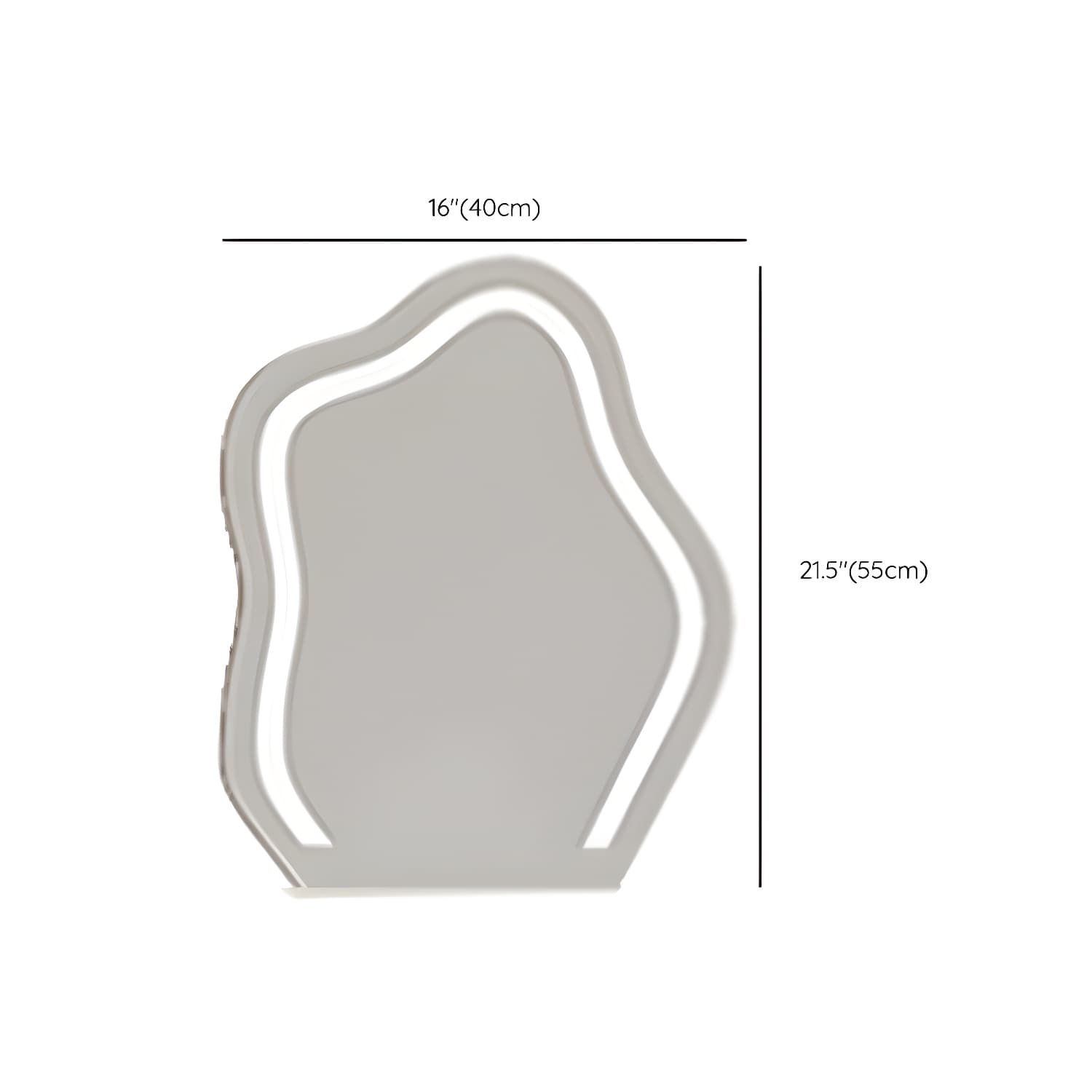 Contemporary White Wood Rectangle Top Make-up Vanity with Lighted Mirror - image 18