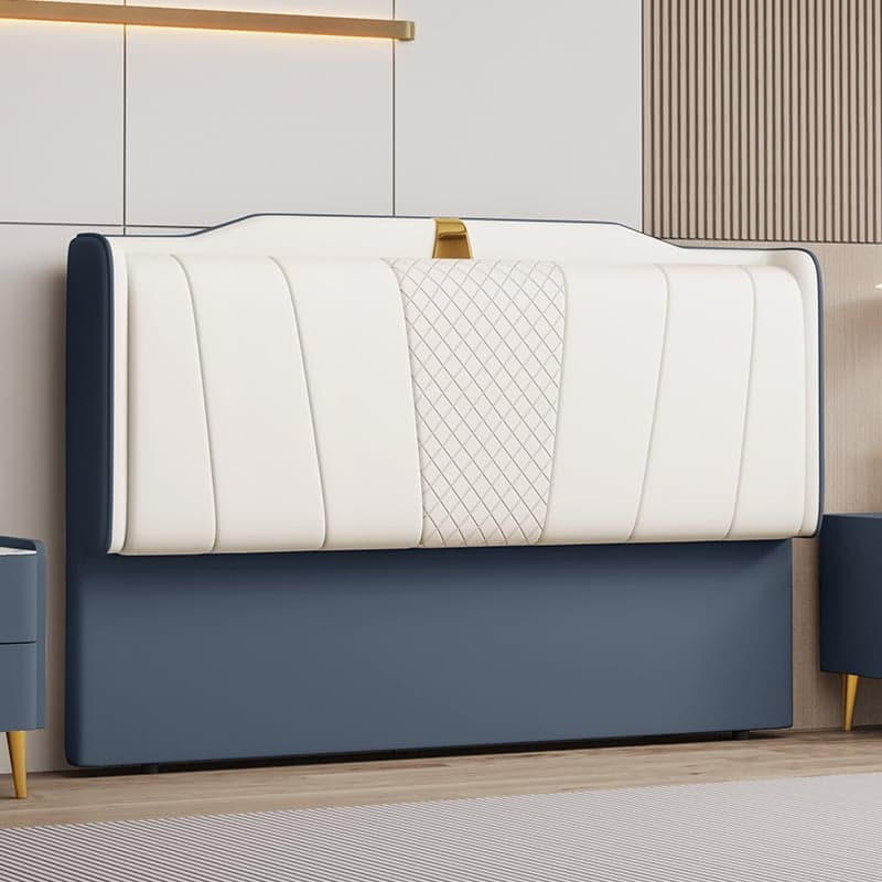 Modish Style Panel Headboard in Pine Wood with No Distressing, Rectangle Shape for Queen/Full/Twin XL Bed, Featuring Sponge Upholstery and Standard Height - image 7