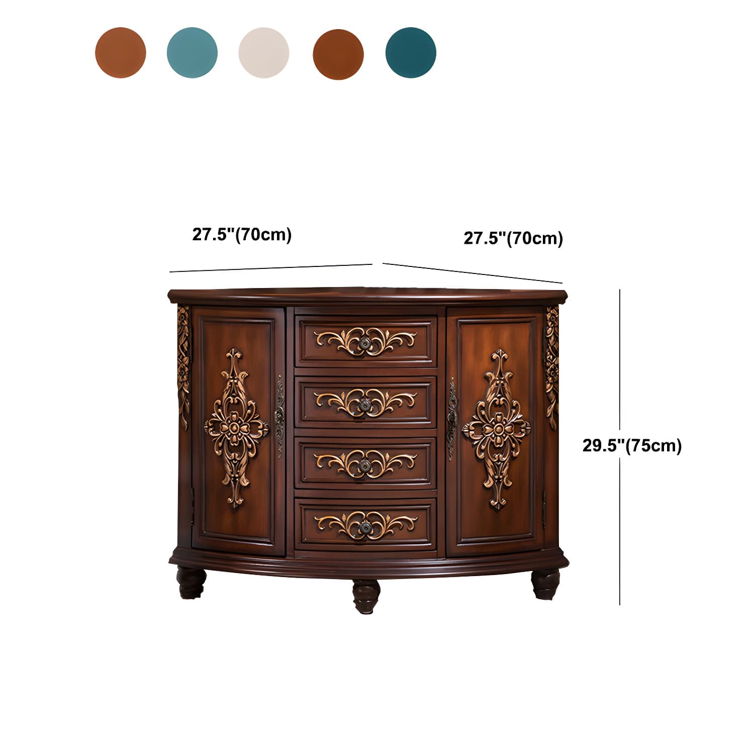 Wooden TV Cabinet Modern Style Home Simple Corner TV Stand Console - image 14