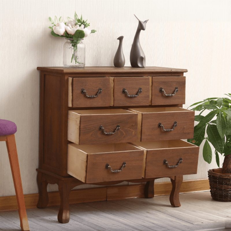 French Wood Vertical Console Dresser with 9 Drawers/7 Drawers/10 Drawers - image 14