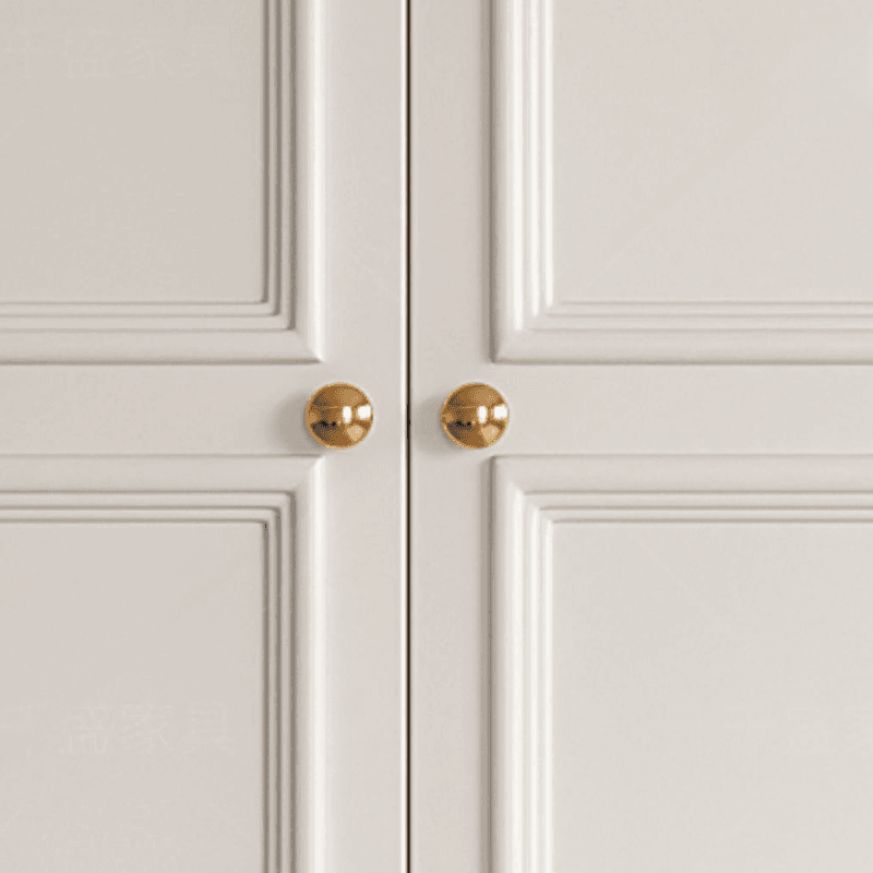White Casual Wood Independent Armoire Cabinet with Soft Close Drawer, Soft Close Door, and Interior Shelves - image 5