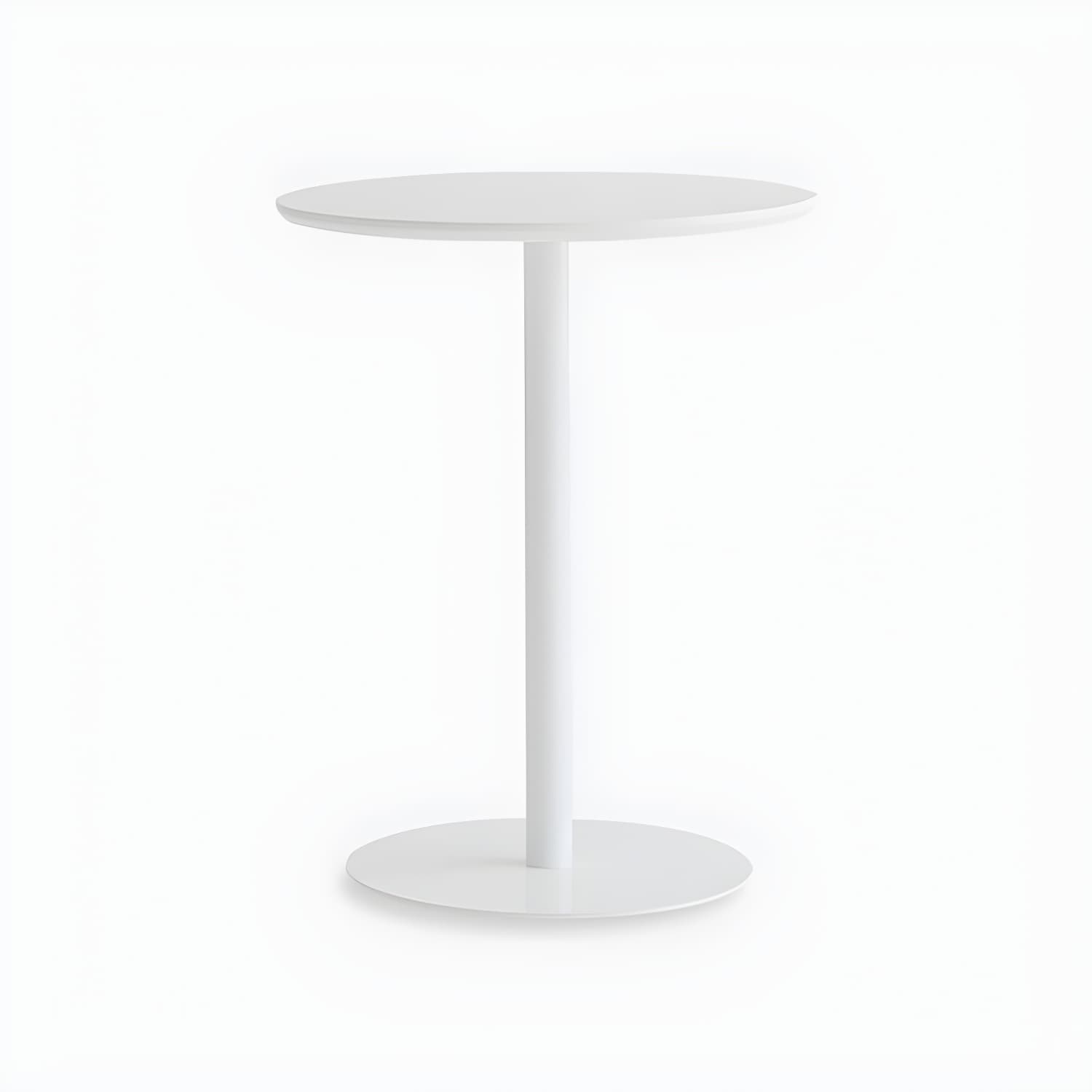 Metal Contemporary Round Dining Table Pedestal Base Dining Table for Kitchen
