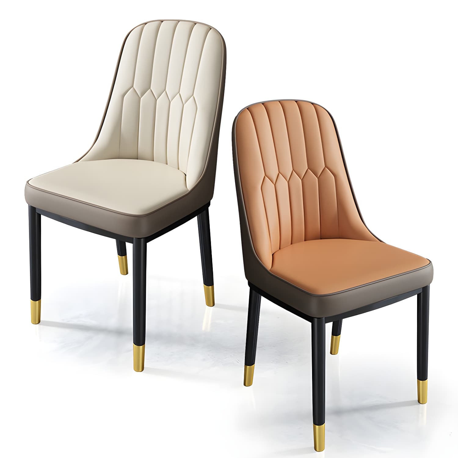 Nordic Style Kitchen Metal Dining Chair Dining Parsons Armless Side Chairs - image 20