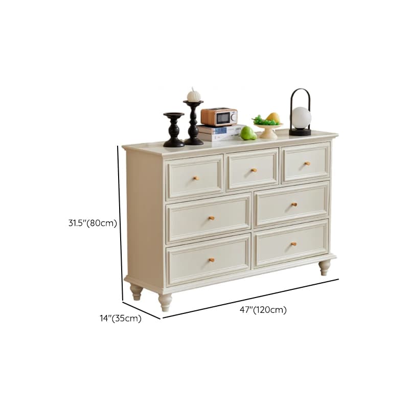 Casual Natural Wood Console Dresser/Semainier with 5/7/9 Drawers in Horizontal/Vertical Orientation - image 15