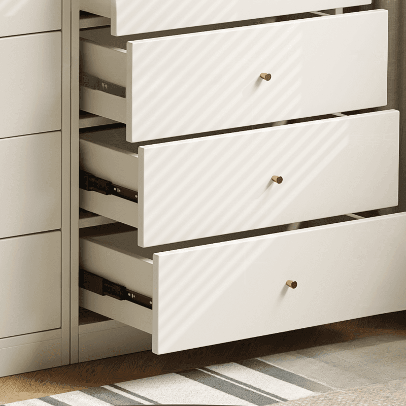 Chalk Casual Composite Wood Combo Dresser for Parlor with 6/3/5 Drawers and Hutch in Vertical Orientation - image 7