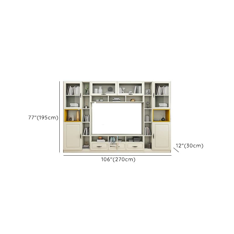 Parlor Entertainment Center with Hutch & 2 Bookcases, Entertainment Center with Bridge & Gate - image 10