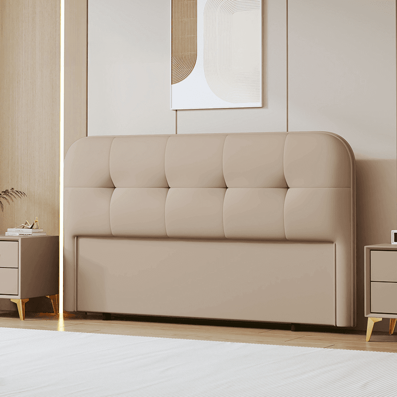 Modern Simple Style Panel Headboard with No Distressing, Piled Tufted Rectangle Design for King/Queen/Twin XL Bed, Featuring Sponge Upholstery and Standard Height - image 4
