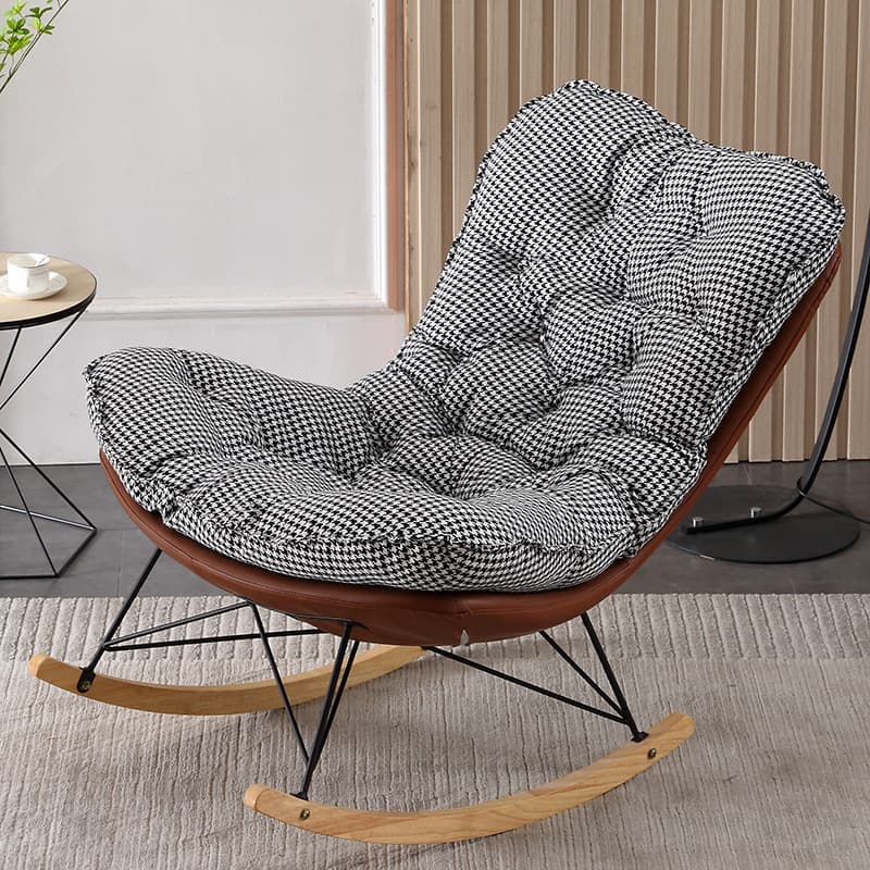 Modish Upholstered Rocking Accent Chair