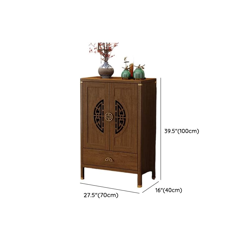 Espresso Standard/Wide/Narrow Timber Sideboard with 4 Doors/3 Doors/2 Doors, Adaptable Shelf and Pantry Hutch, 3 Drawers/6 Drawers/2 Drawers Included/Not Included - image 17