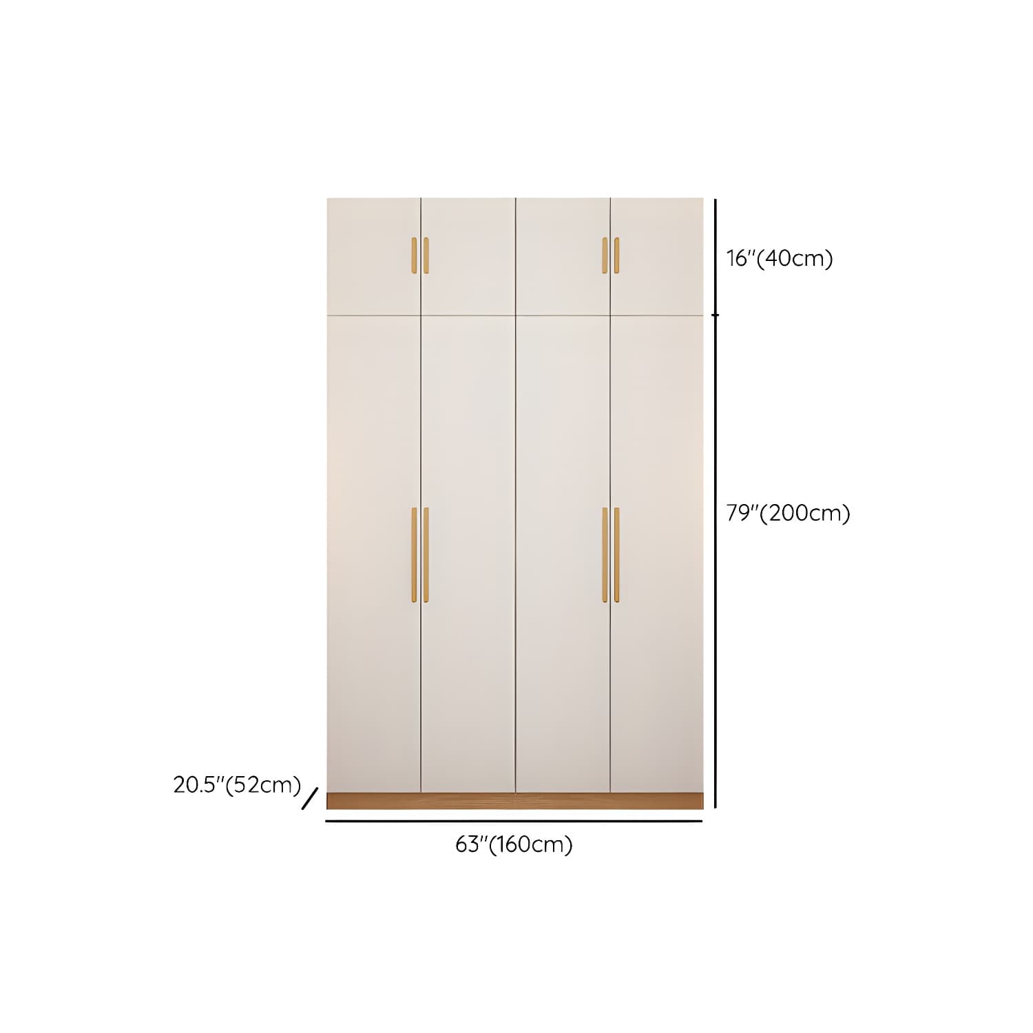 Contemporary Style Wardrobe Wooden Bedroom Closet with Hinged Door - image 29