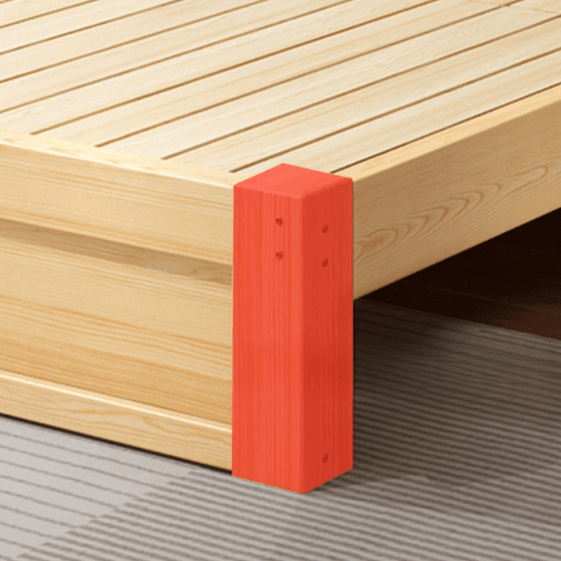 Casual Pine Wood Cabinet Bed/Pallet Bed Frame with 2 Drawers - image 7