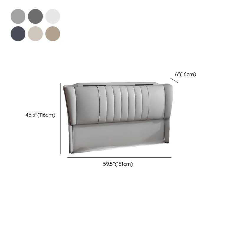 Modish Free-standing Standard Twin(38"W x 75"L)/Full(54"W x 75"L) Wingback Camelback No Distressing With Legs in Lumber - image 15