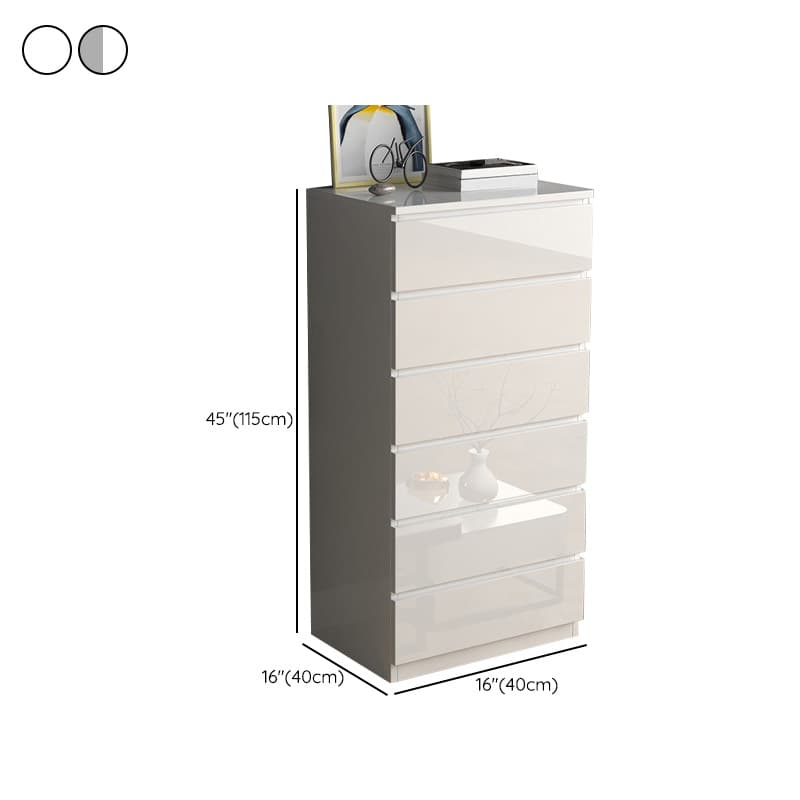 Contemporary Vertical/Horizontal Bleached Wood Semainier/Double Dresser/Bachelor Chest Pale Wood Finish 6 Drawers/5 Drawers/4 Drawers for Master Bedroom - image 16