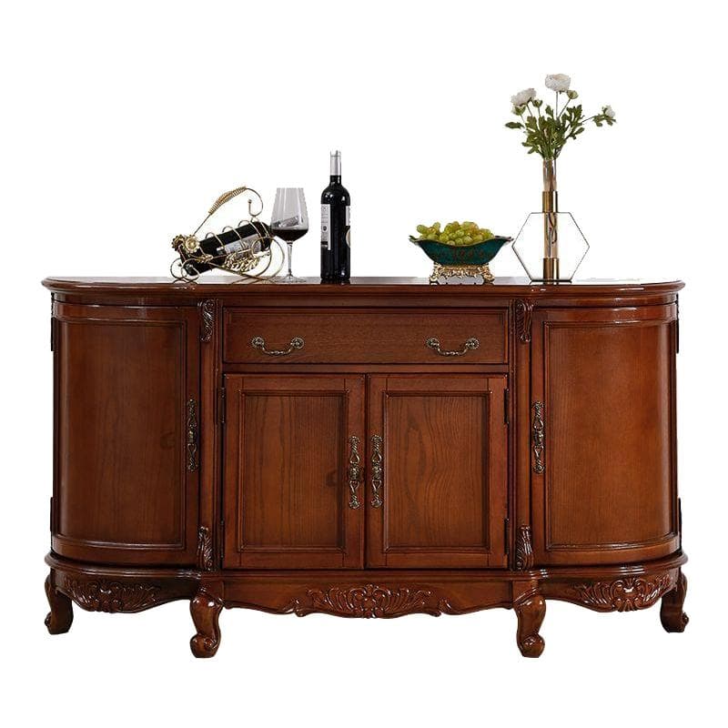 Traditional Wooden Sideboard with Storage Cabinets and Drawers - image 11