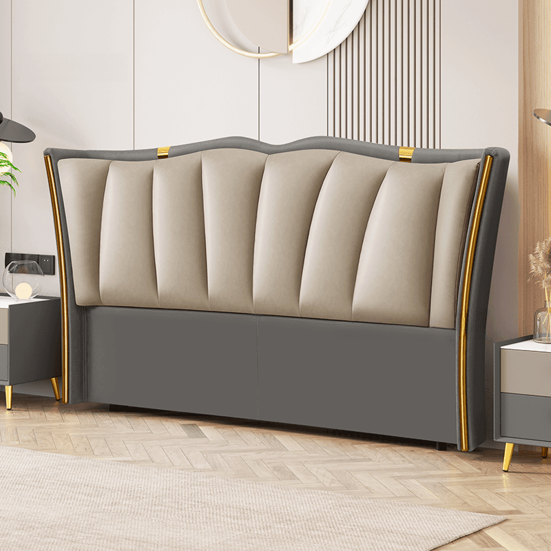 Luxurious Free-standing Standard Full(54"W x 75"L)/Twin(38"W x 75"L) Camelback Panel No Distressing With Legs in Timber - image 5