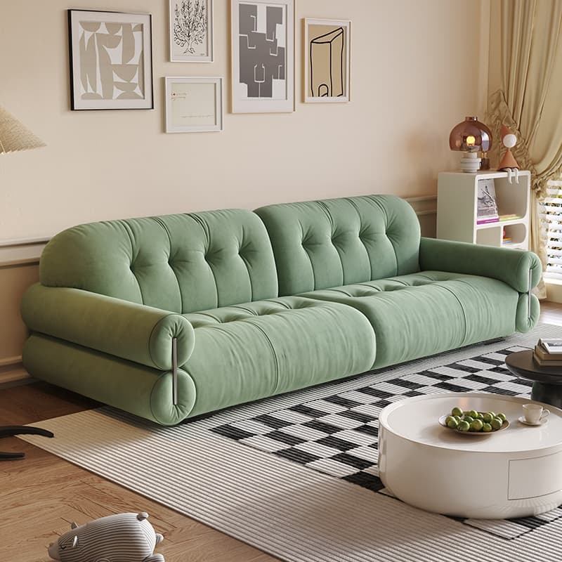 Modern Solid Color Tear Resistant Standard Sofa in Grey/Auburn/Ivory for 4-seater/Seats 5/3-seater - image 4