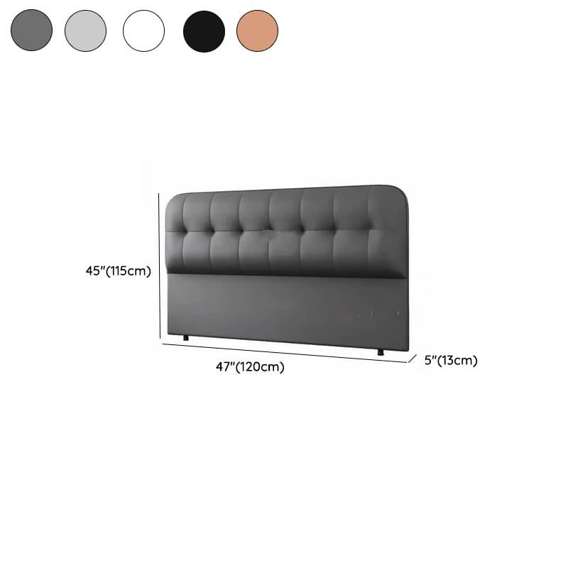 Modern Simple Style Panel Headboard with No Distressing, Piled Tufted Rectangle Design for California King/King/Queen Bed, Featuring Sponge Upholstery and Standard Height - image 13