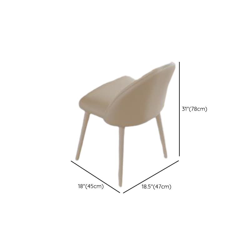 Minimalist Dining Table Set with Slate Stone Top, Three Legs, Fixed Table in White - image 13