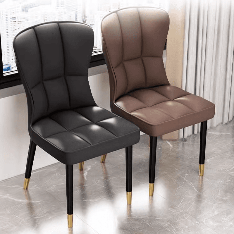 Casual/Lavish Side Chair with Wingbacked Upholstered Design and Steel Legs - image 9