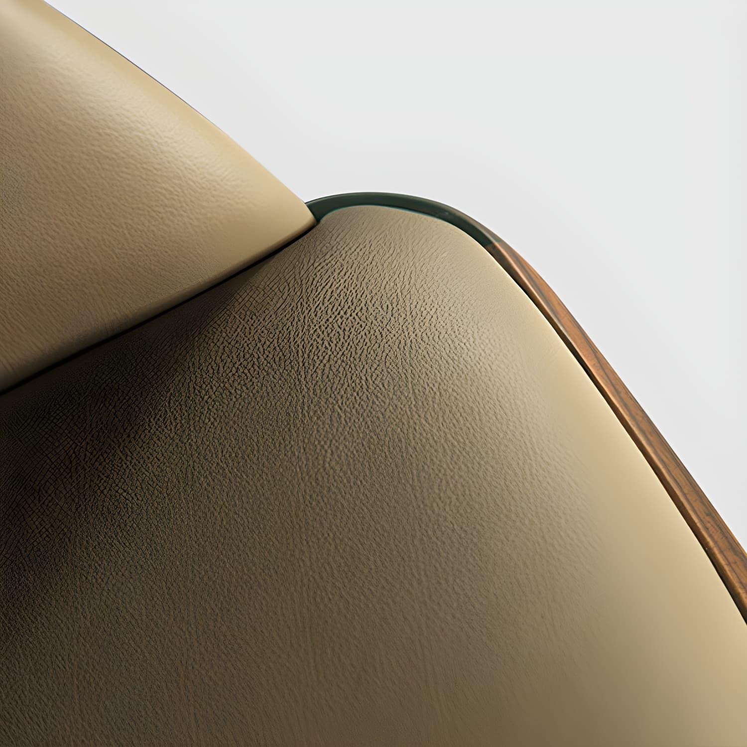Scandinavian Leather Hotel Arm Chair Matte Finish Solid Back Dining Chair (Set of 2) - image 10