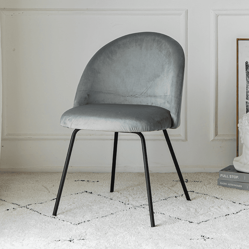 Unwavering Textile Upholstered Side Chair with Solid Back and Foot Pads for Dining Room in a Lavish Style - image 3