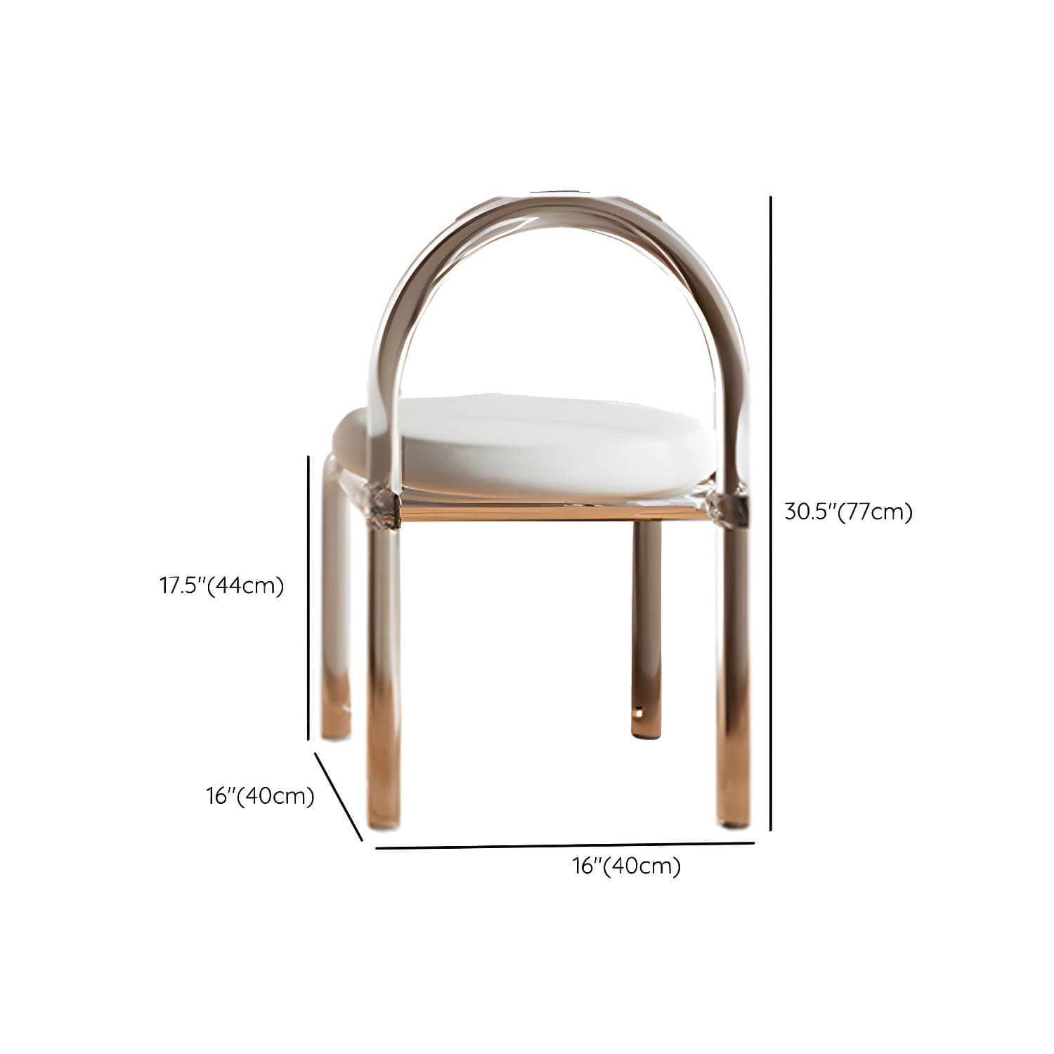 Contemporary White Wood Rectangle Top Make-up Vanity with Lighted Mirror - image 17
