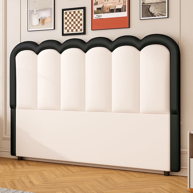 Modish Style Panel Headboard in Pine Wood with No Distressing for King/Queen/Full Bed, Featuring Sponge Upholstery Fill and Free-standing Standard Installation with Standard Height - image 3