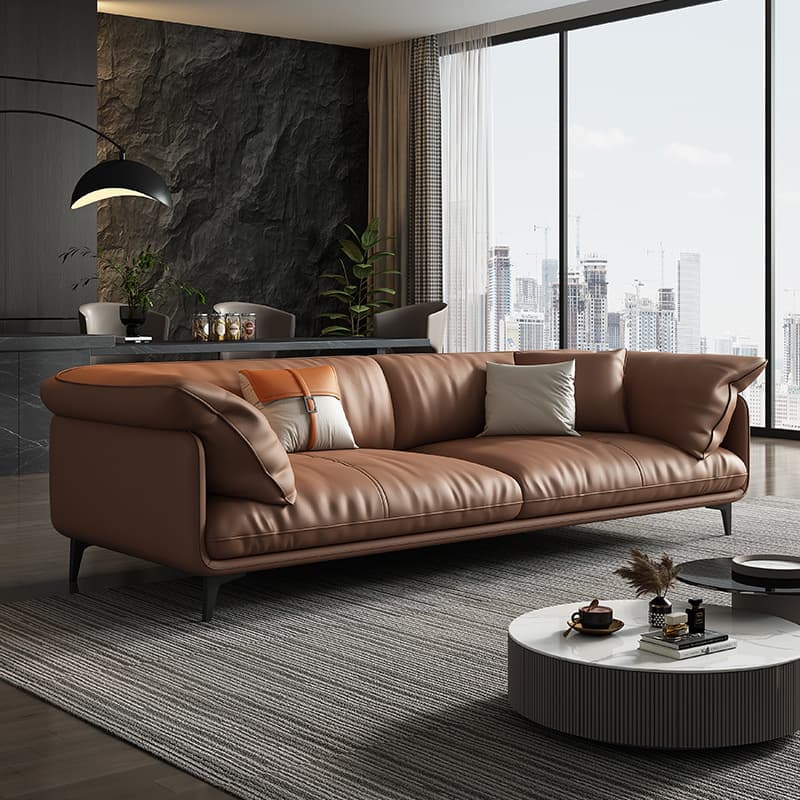 Casual Water Resistant Solid Color Sofa Couch in Grey/Citrus Color/Off-White, Flexible Seating for 4-seater/3-seater/for 2 - image 9