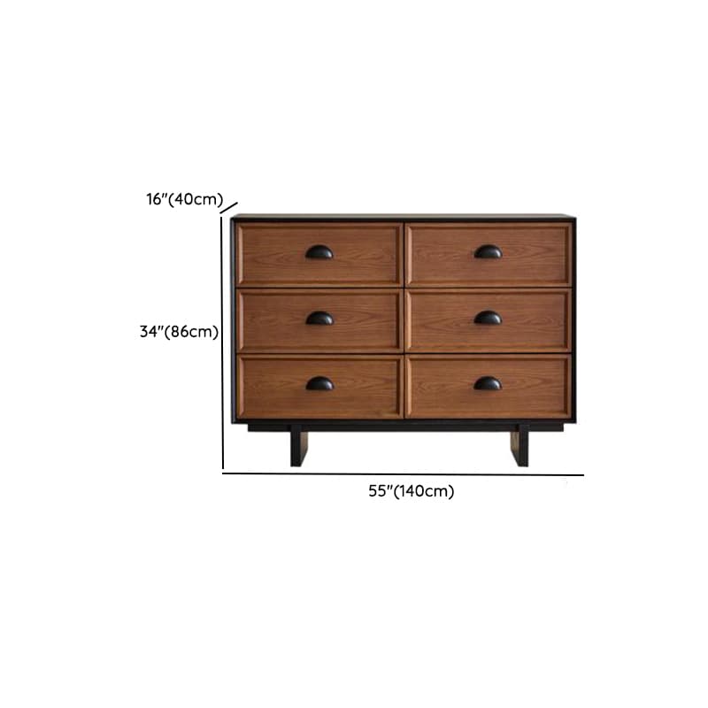 Cocoa Simplistic Reclaimed Wood Double Dresser/Lingerie Chest/Bachelor Chest with 6/8/9 Drawers, Horizontal/Vertical - image 26