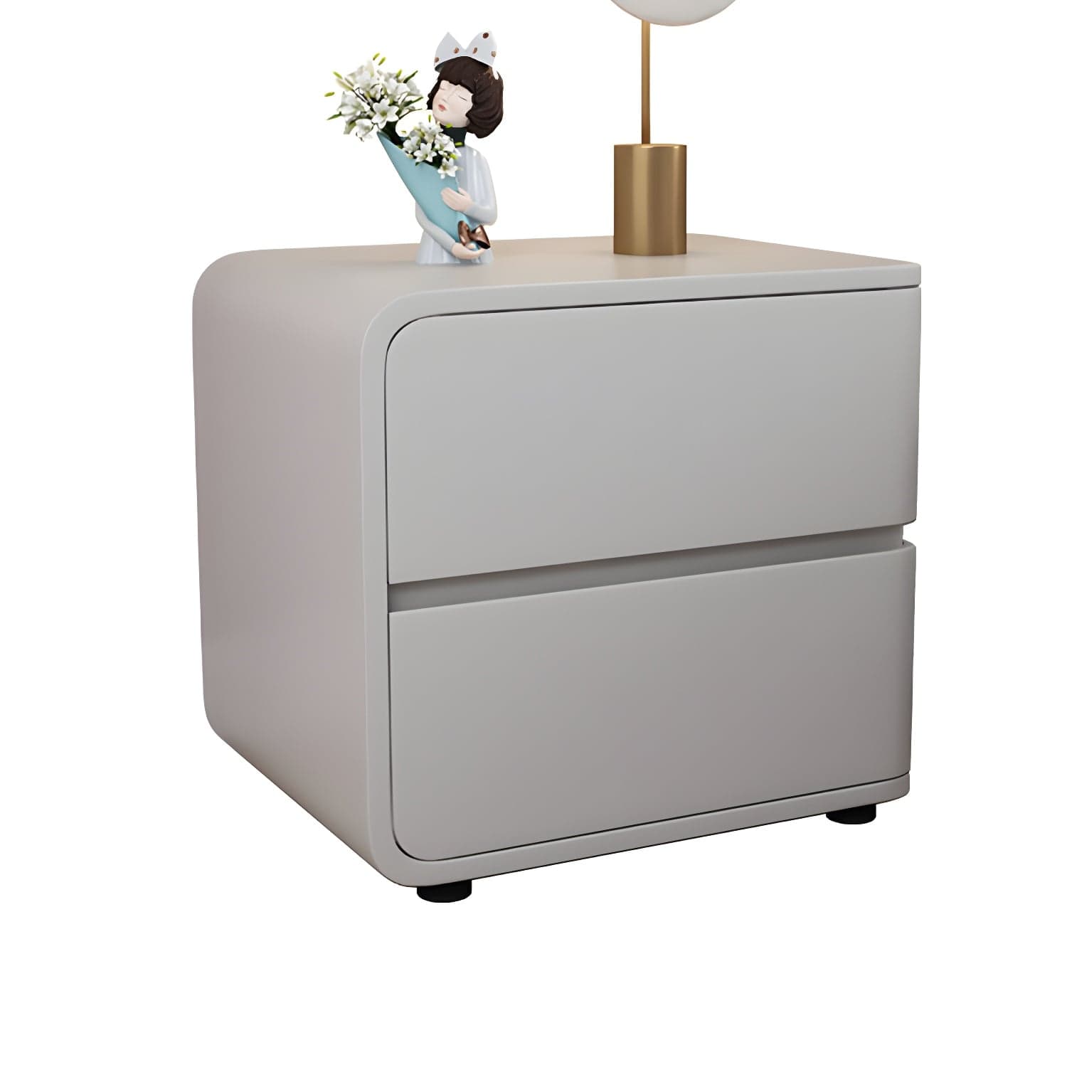 Contemporary Drawer Storage Bedside Cabinet Pine Accent Table Nightstand for Bedroom - image 4