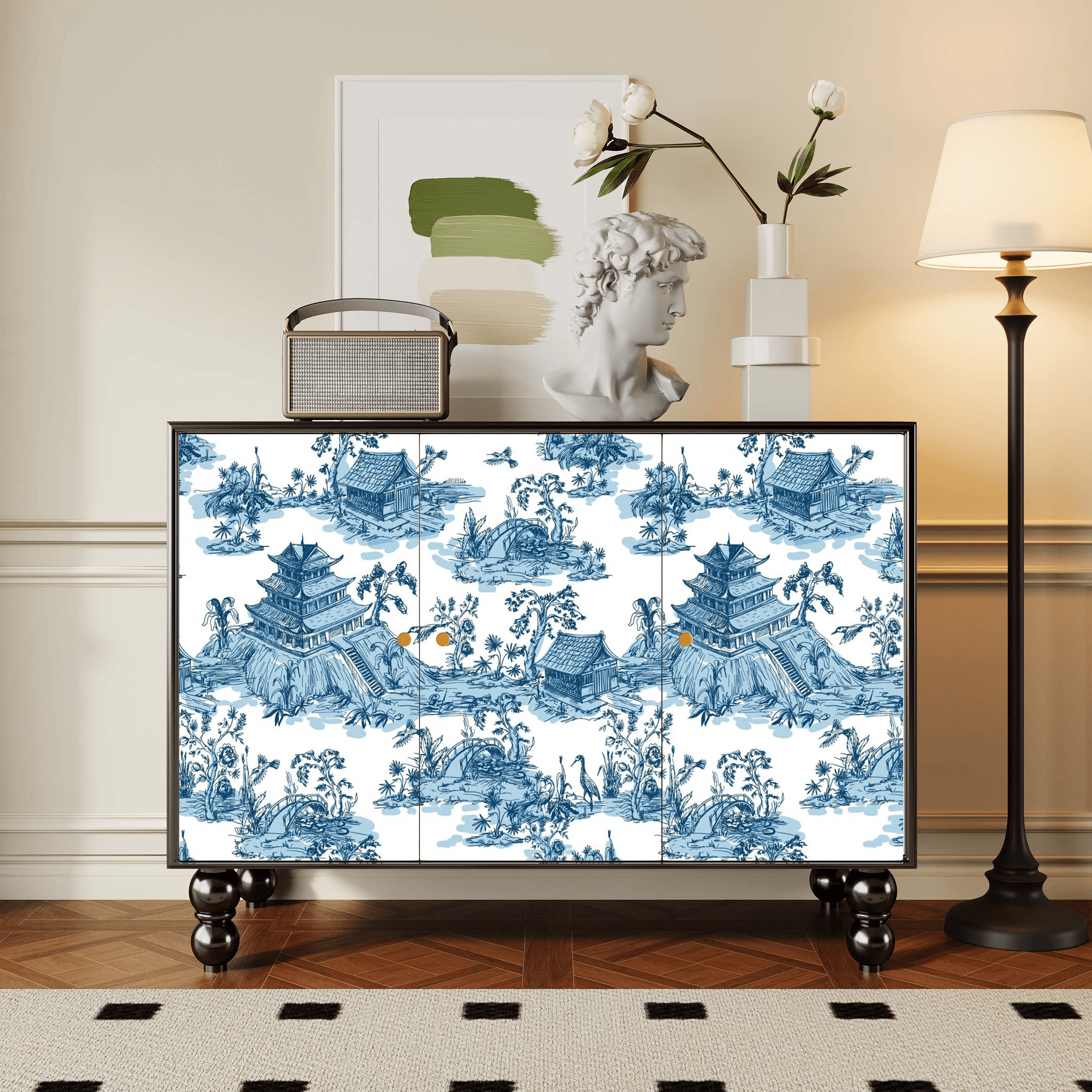 Parlor Detached Sideboard with Six Internal Shelves and Benchtop - image 35