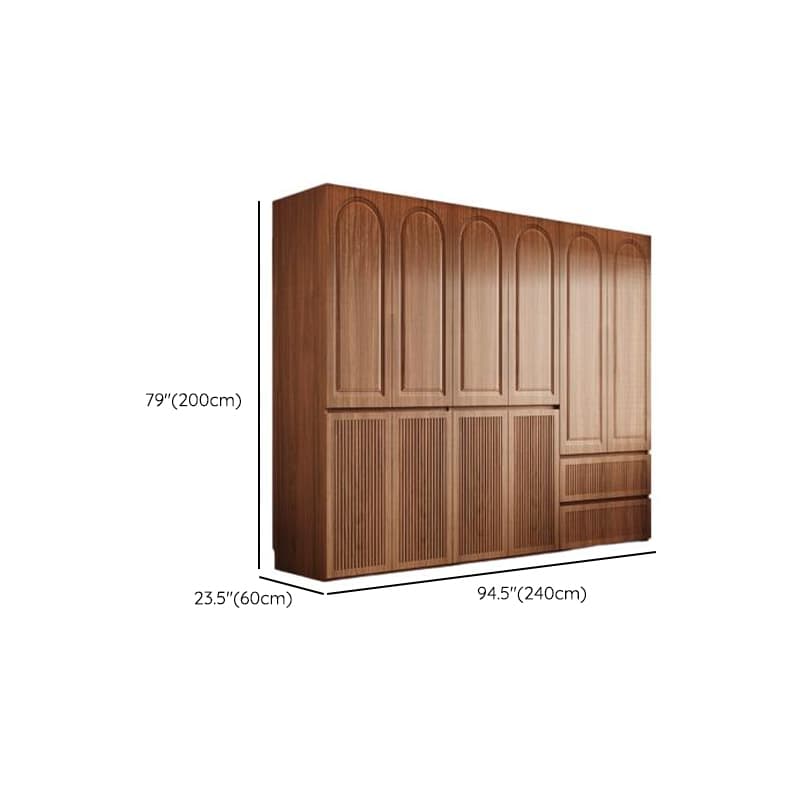 Acorn Minimalist Natural Wood Independent Wardrobe Closet with Soft Close Drawer, Soft Close Door, and Interior Shelves - image 18