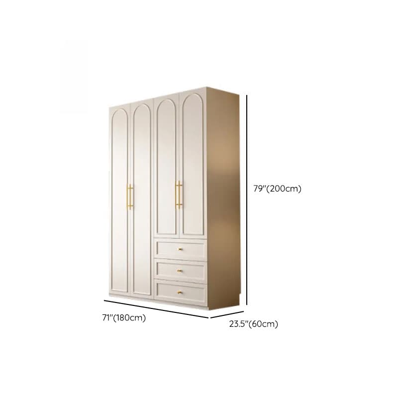 Chalk Modern Wooden Standalone Almirah with 3-Drawer/6-Drawer, Soft Close Door, and Interior Shelves - image 9