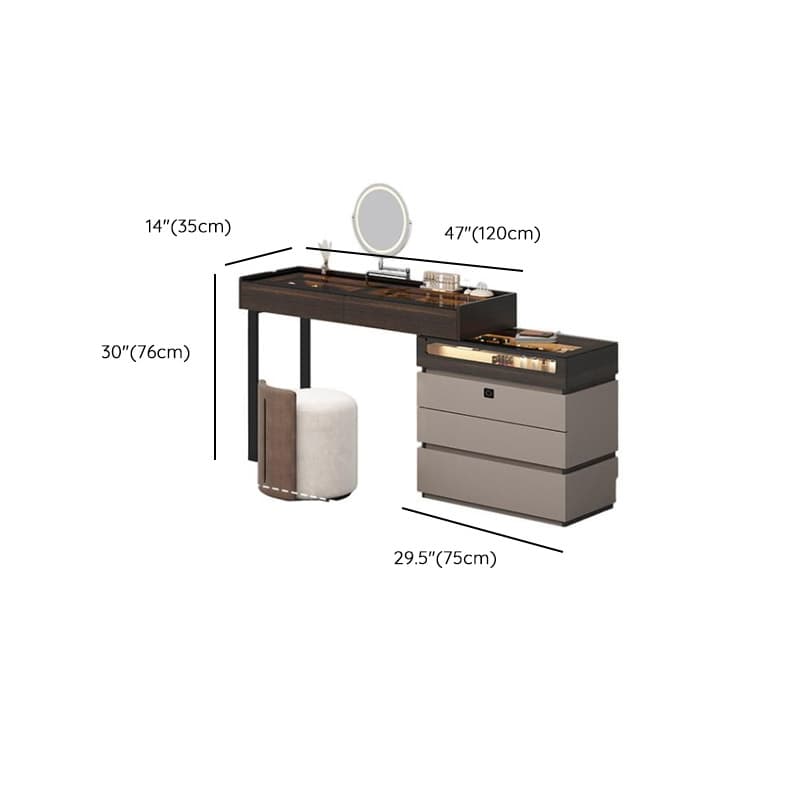 Multi-Purpose Vanity Set with Lighting, Scalable Telescopic Feature, Push-Pull, 2-in-1 Functionality, Adjustable Touch and Brightness - image 13