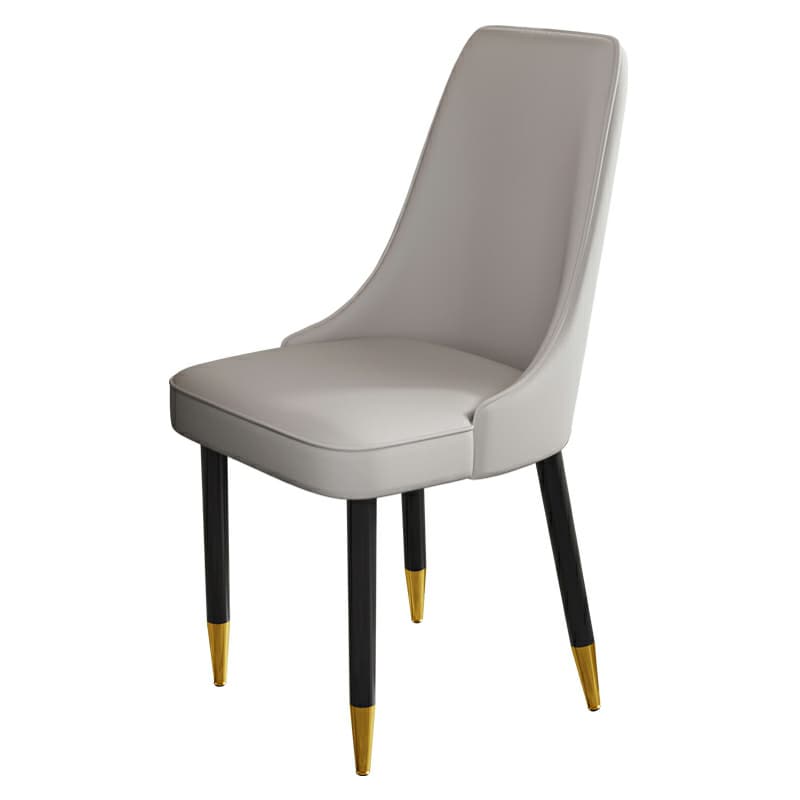 Faux Leather Upholstered Side Chair with Metal Legs for Kitchen & Dining - image 13