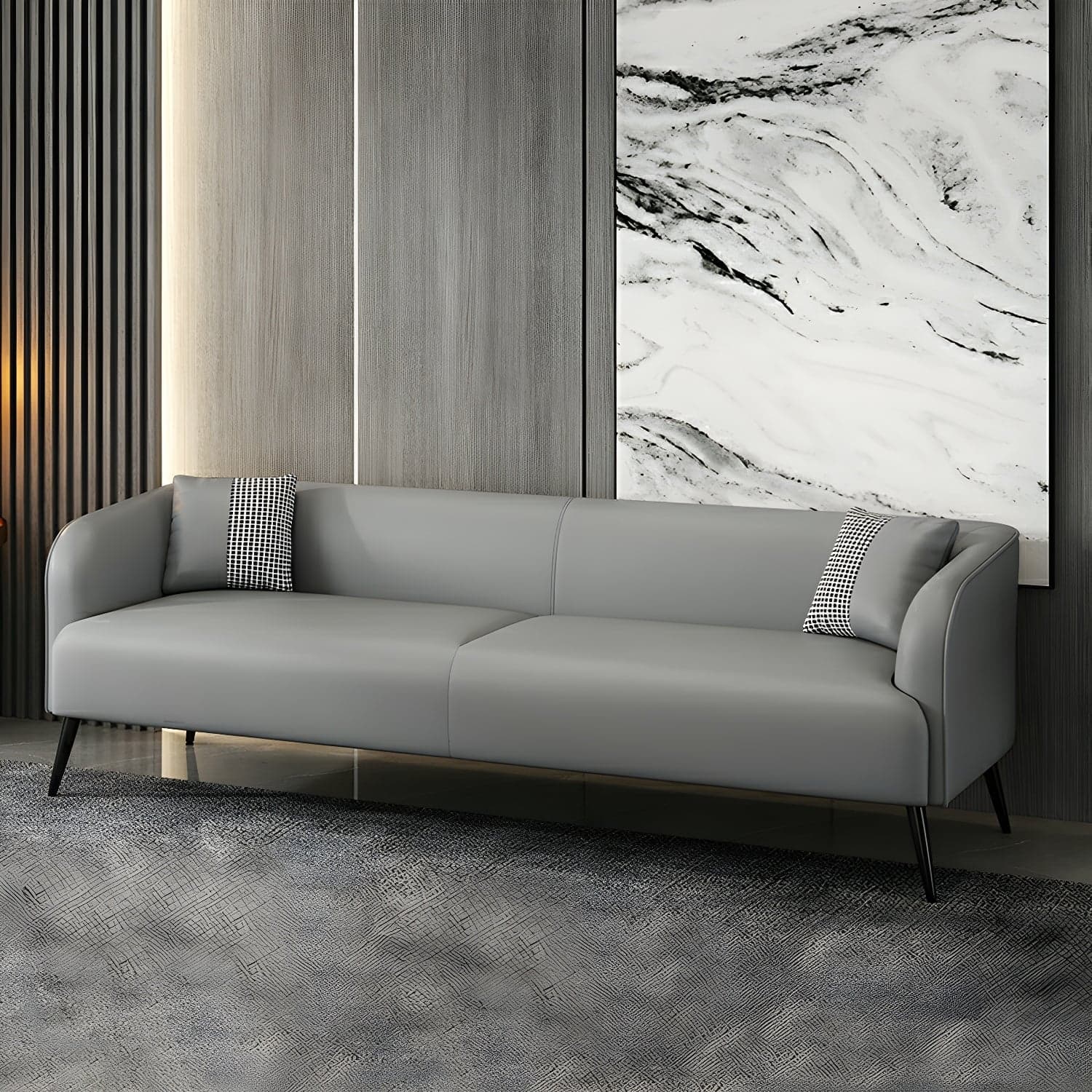 3-Seater Modern 69" L Standard Sofa with Tight Back for Living Room - image 6