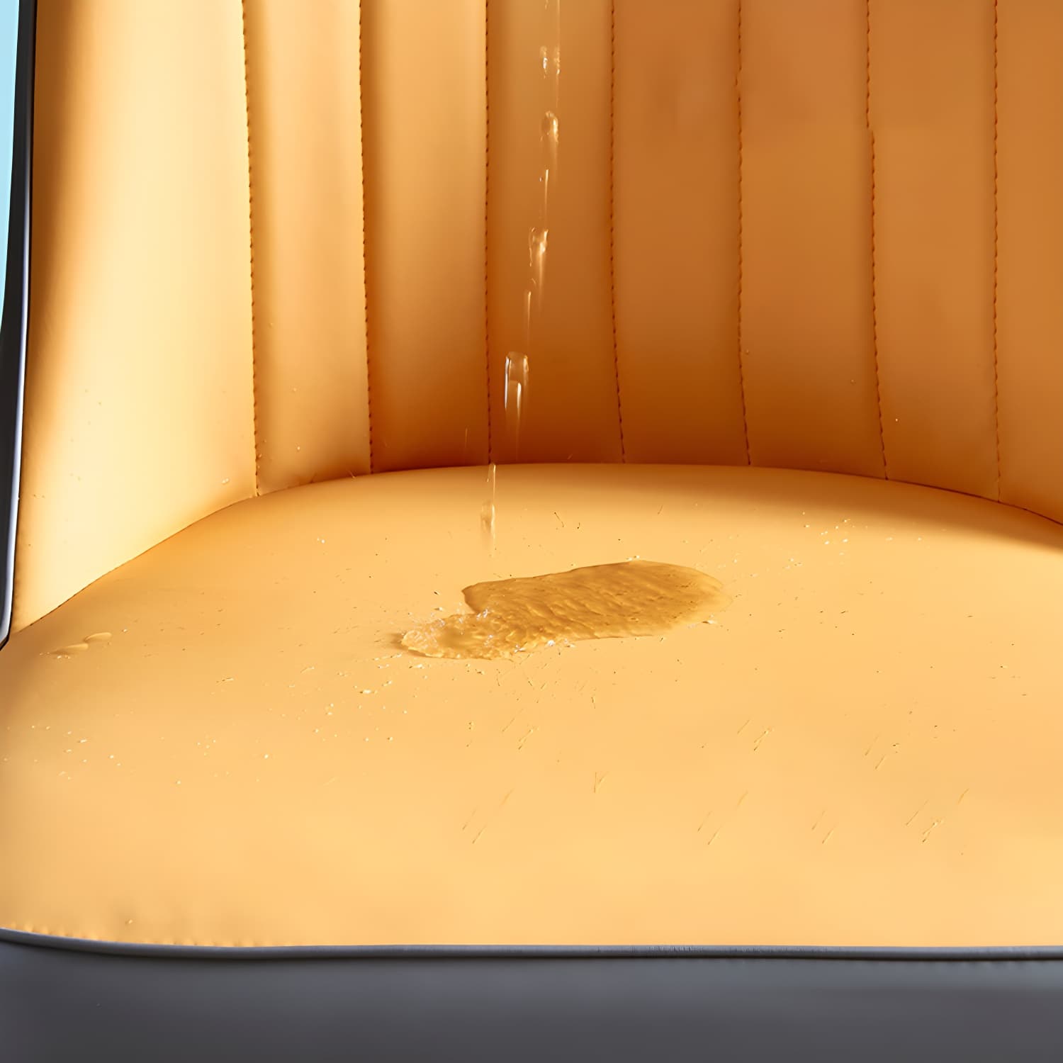 Metal Base Indoor Chair 18'' Wide Parsons Leather Chair for Restaurant - image 16