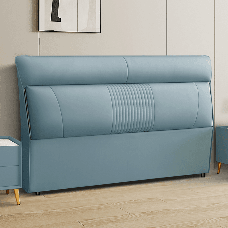 Art Deco Style Panel Headboard in Pine Wood with No Distressing, Rectangle Shape for King/Queen/Full Bed, Featuring Sponge Upholstery and Standard Height - image 8