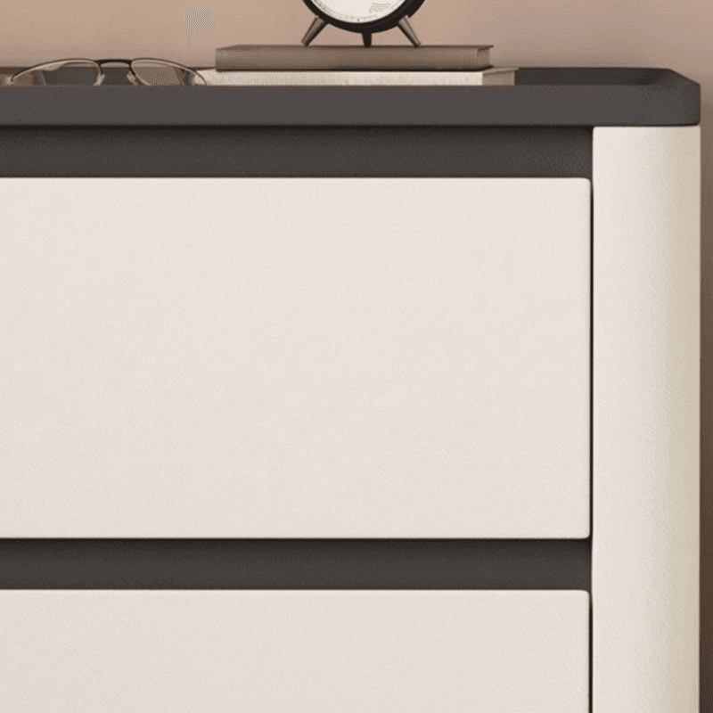 Stylish Bedside Cabinet Nightstand with 2 Drawers and Sintered Stone Countertop - image 14