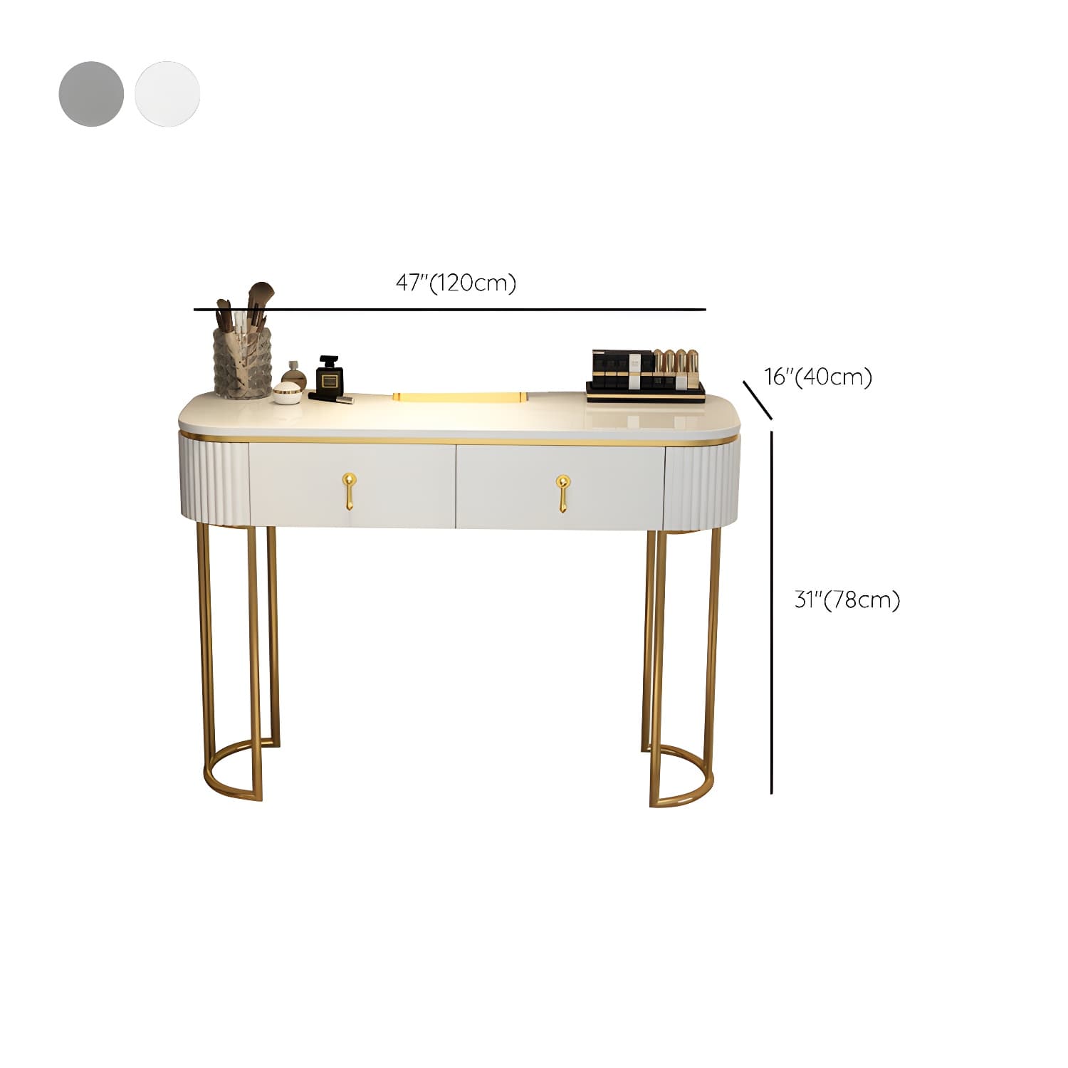 Glam Bedroom Vanity Dressing Table Wood Vanity Dressing Table Set - image 17